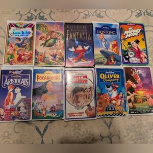 Mixed Vintage VHS Disney & Family Movie Lot